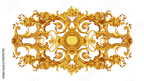Decorative element for interior design in Baroque style