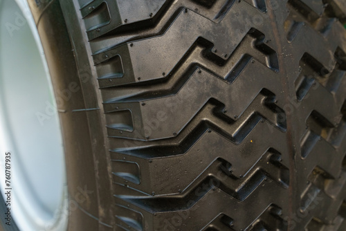 Close Up of Tire on Vehicle photo