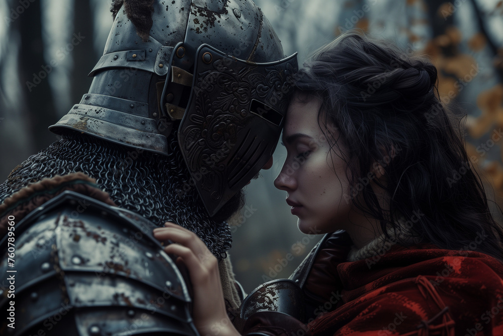 Medieval Knight with Princess Love Interest