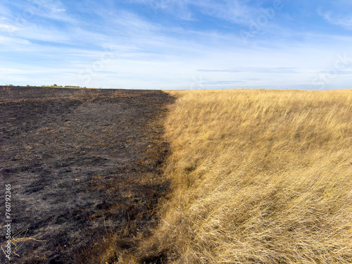 Dry grass fire hazards, summer fires