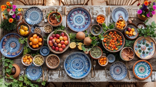 Mediterranean Magic  Vibrant Tabletop Inspired by the Warmth and Richness of Mediterranean Culture