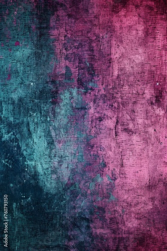 Grunge Background Texture in the Colors Neon Pink, Medium Orchid and Dark Turquoise created with Generative AI Technology