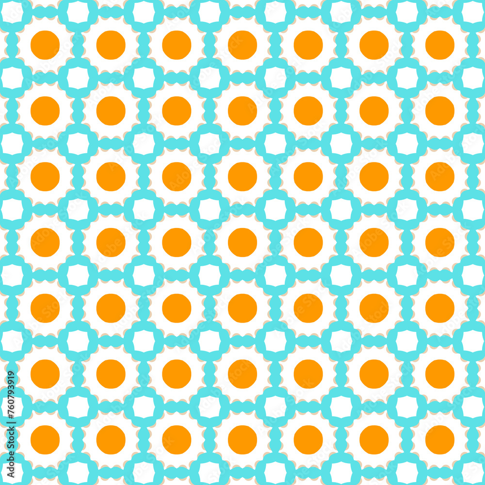 Vivid fried eggs seamless pattern. Funny cartoonish digital paper. Vivid fried eggs seamless pattern. Funny cartoonish digital paper.