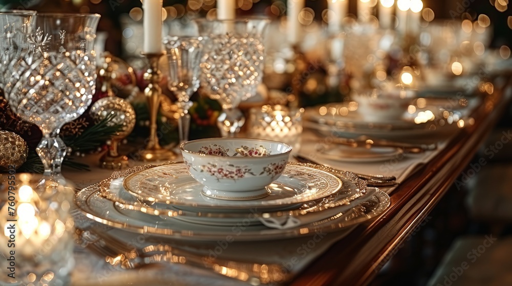 Fototapeta premium Timeless Elegance: Floral Motifs and Intricate Filigree Create a Luxurious Ambiance