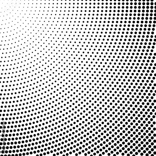 Halftone gradient texture square. Geometric dot pattern