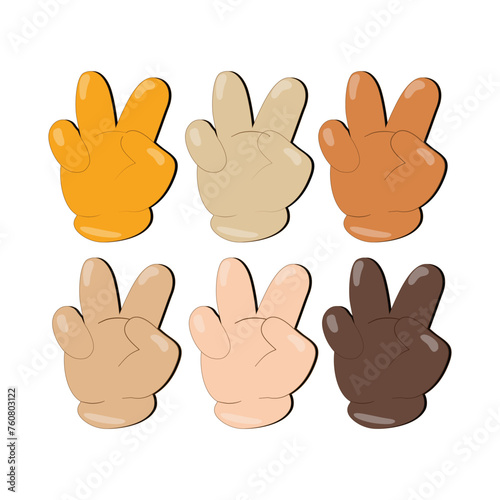 Hand with Fingers Splayed Gesture Icon. Raised hand emoji. Folded Hands sign, All skin tone gesture emoji