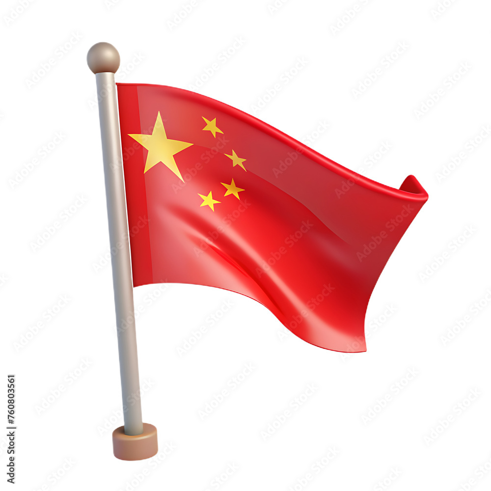 china 3d flag with realistic texture china 3d flag with realistic texture