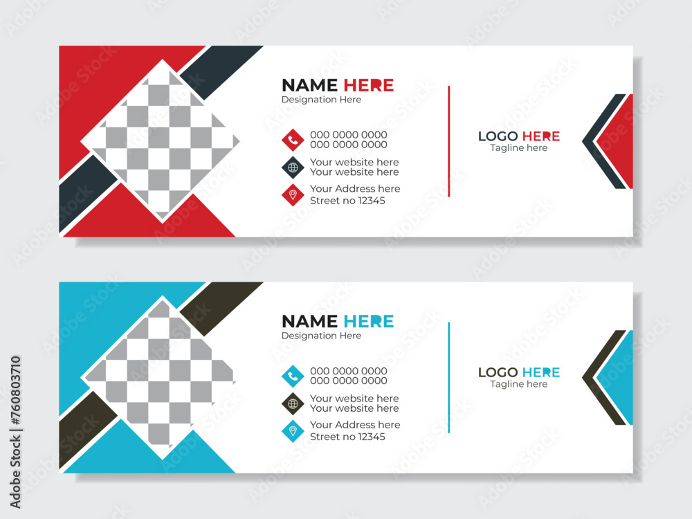 Creative business email signature template Creative business email signature template