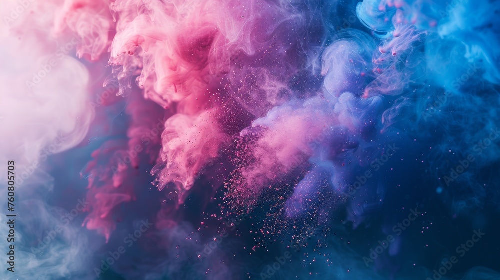 Cool toned colored powder dispersion in a calming composition Cool toned colored powder dispersion in a calming composition
