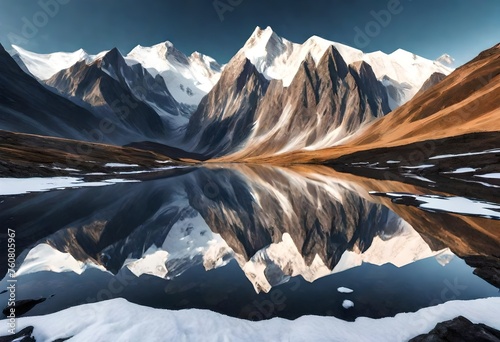 swiss mountains in winter © Muhammad