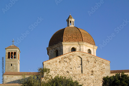Cabras, dome of the cathedral. Oristano. Sardinia. Italy photo