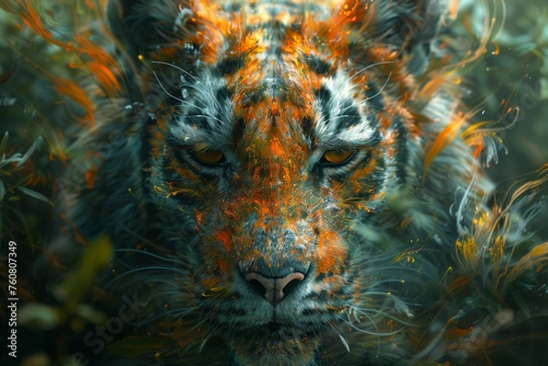 close up of a tiger