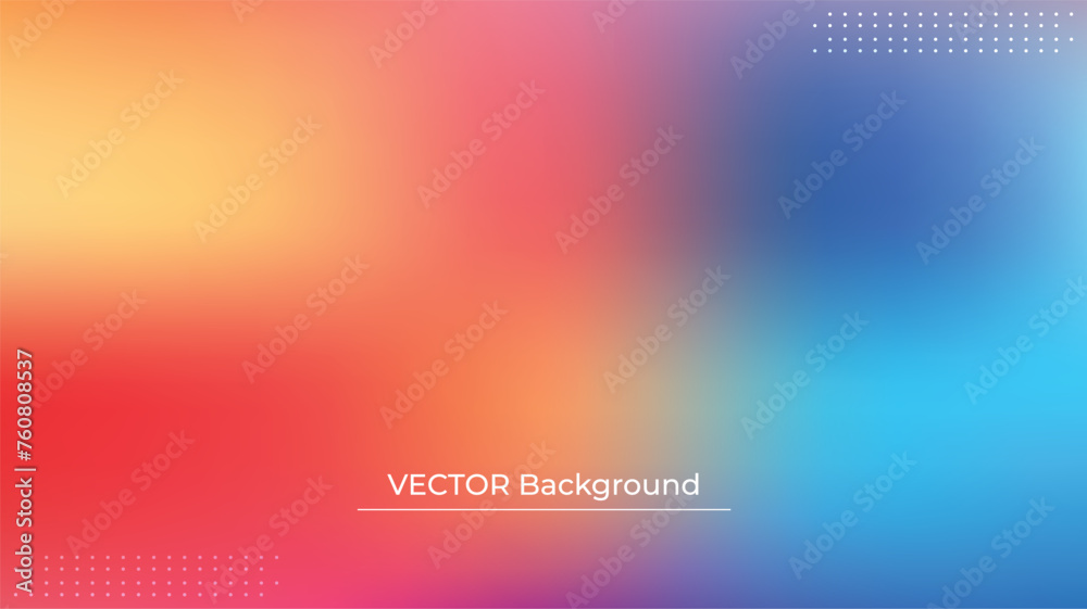 Smooth and blurry colorful gradient mesh background. Modern bright rainbow colors. Easy editable soft colored vector banner template. Premium quality Smooth and blurry colorful gradient mesh background. Modern bright rainbow colors. Easy editable soft colored vector banner template. Premium quality