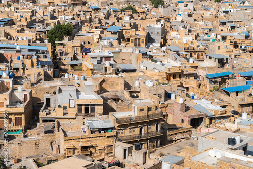 street view of jaisalmer city, india