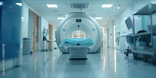 Advanced Imaging Technology in Modern Hospitals for Medical Diagnostics. Concept Medical Imaging, Hospital Technology, Diagnostic Equipment, Advanced Diagnostics, Healthcare Innovation photo