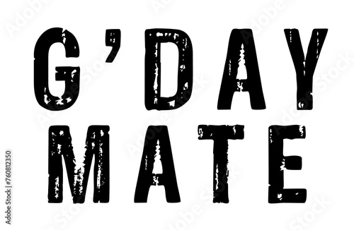 Canvas Print Gday mate aussie png