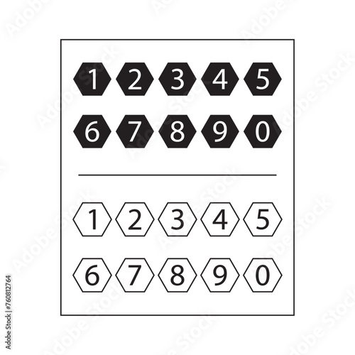 Minimalist Number Icons Set, Stylish Number Icons for Every Occasion,