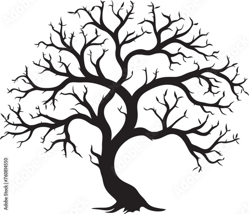 Stark Skeleton Stamp Vector Logo Design of Dry Branch Rustic Rigor Representation Emblem of Dead and Dry Tree Branch