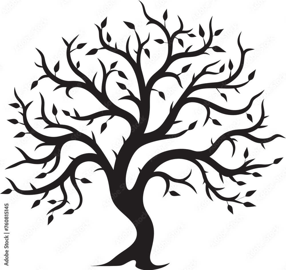Obraz premium Rustic Rigor Representation Dry and Dead Tree Branch Icon Dreary Driftwood Design Emblem of Arid Tree Branches
