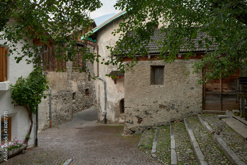 Fototapeta Naklejka Na Ścianę i Meble -  View of the old village of Glurns in South Tyrol