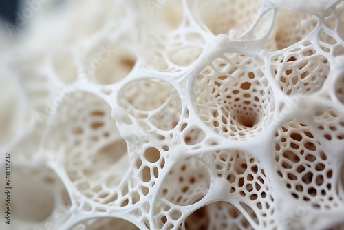 close up of a 3d printed seashell
