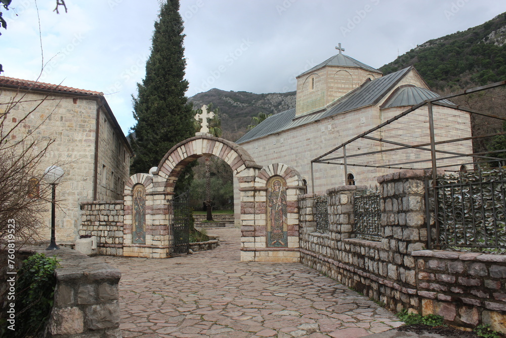 Monastir Podostrog - obrazy, fototapety, plakaty 