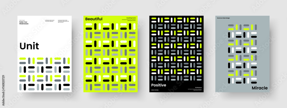 Geometric Book Cover Template. Abstract Flyer Design. Modern Business ...
