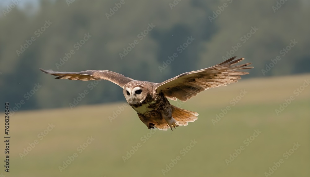 Fototapeta premium Flying owl