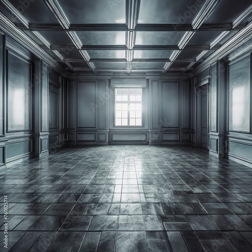 Silver room devoid of furniture or occupants, with an abundance of doors lining the walls. Doors vary in size and style, representing various possibilities and potential pathways within space.