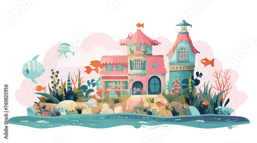 A charming cottage by the sea inhabited by mermaids