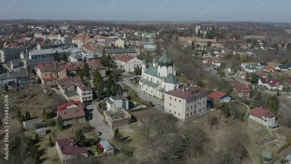 Beautiful Church Panorama Jaroslaw Aerial View Poland Beautiful Church Panorama Jaroslaw Aerial View Poland