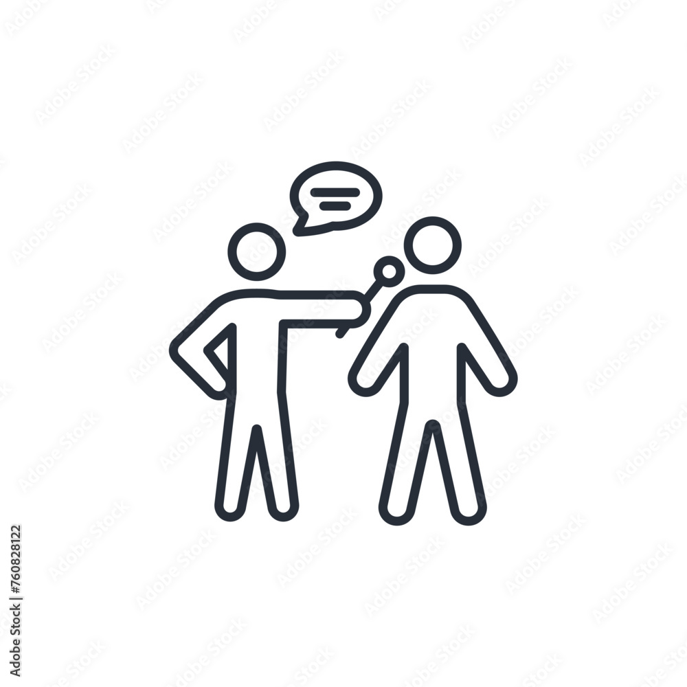 interview icon. vector.Editable stroke.linear style sign for use web design,logo.Symbol illustration. interview icon. vector.Editable stroke.linear style sign for use web design,logo.Symbol illustration.
