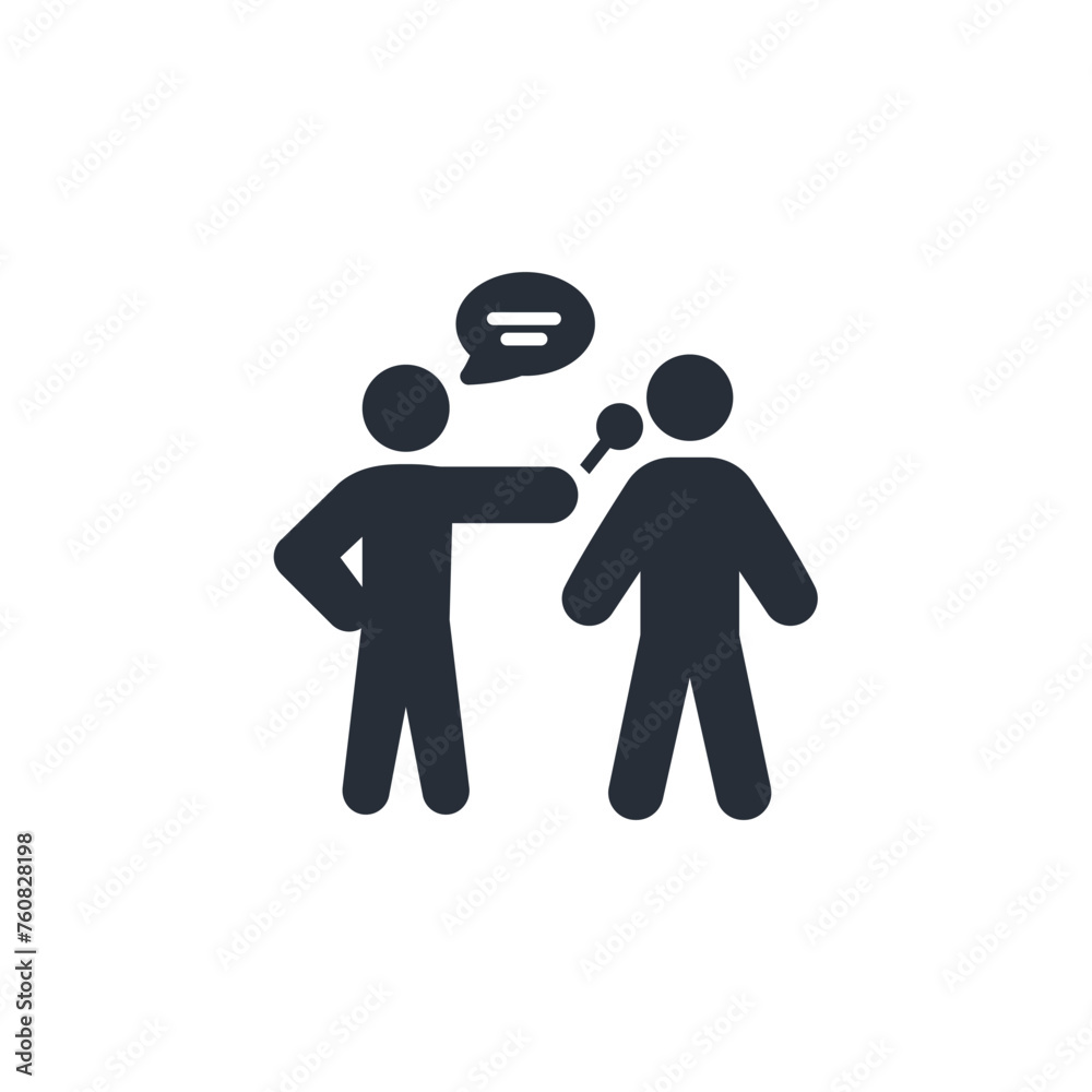 interview icon. vector.Editable stroke.linear style sign for use web design,logo.Symbol illustration. interview icon. vector.Editable stroke.linear style sign for use web design,logo.Symbol illustration.