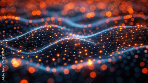 Abstract Background With Bright Lights and Blurs