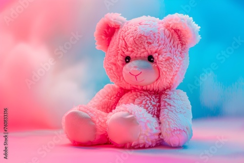 Kawaii Squishy Bear Plush Toy Radiating Charm and Softness photo