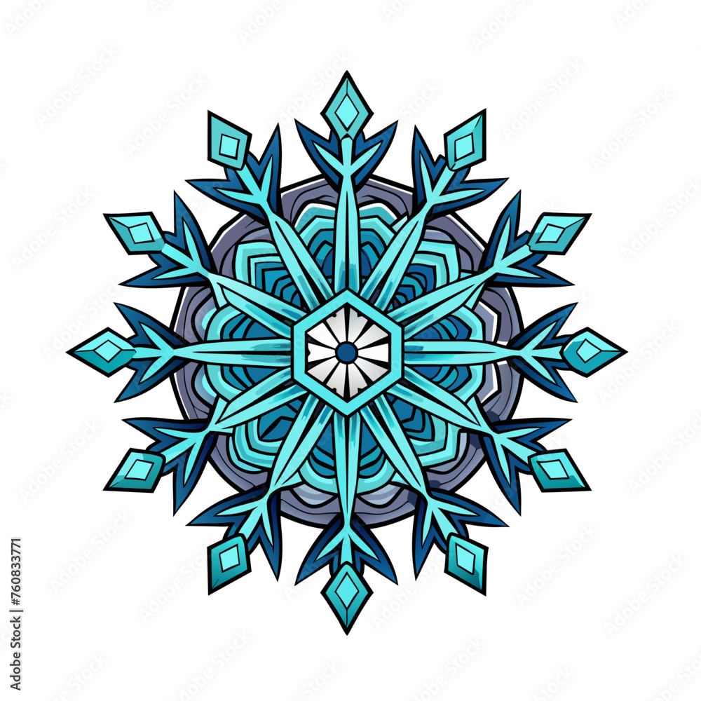 single snowflake on white background single snowflake on white background