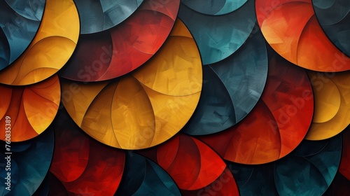 Vibrant Abstract Background With Multiple Colors