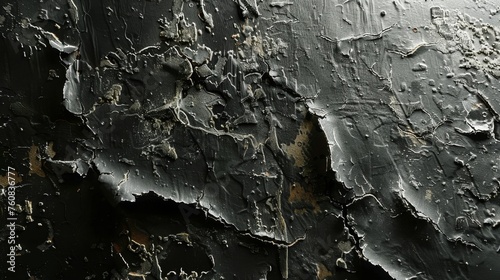 Abstract Painting of Yellow and Black Colors