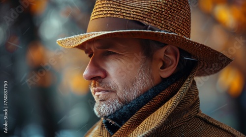 Woman Wearing Brown Hat and Scarf