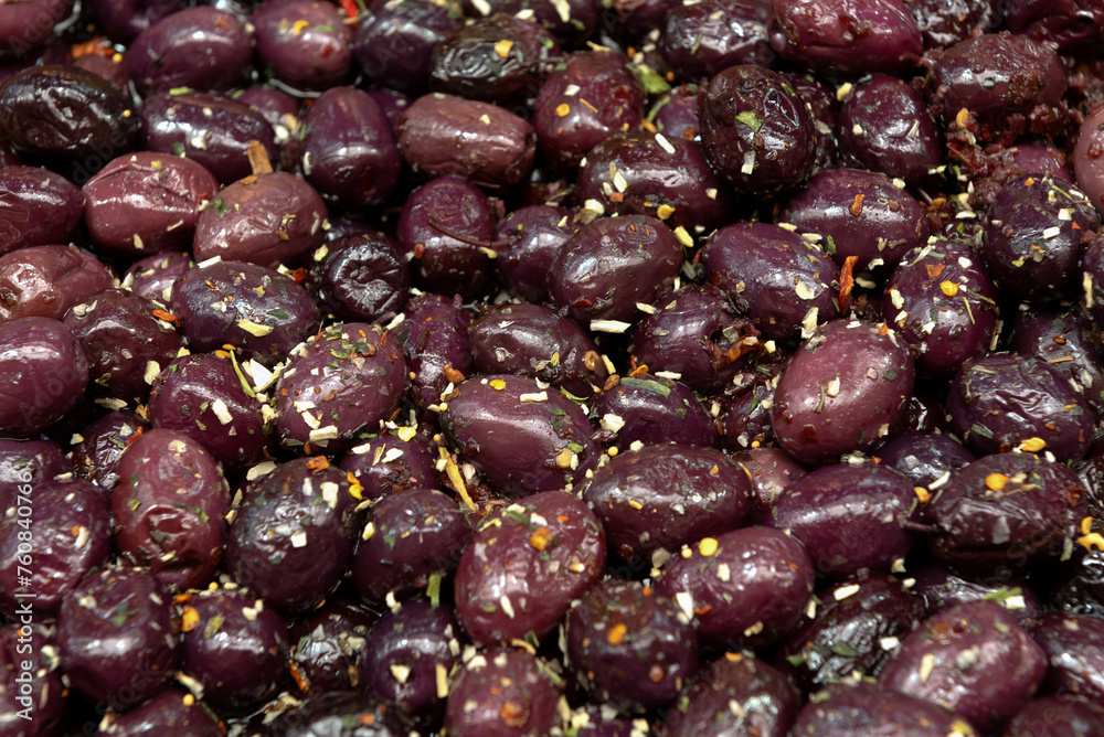 Black olives with herbs Black olives with herbs