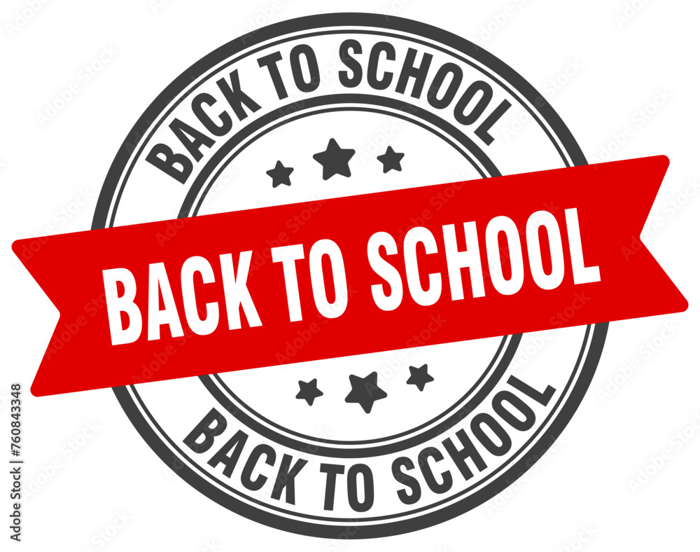 back to school stamp. back to school label on transparent background. round sign