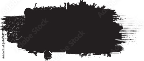 Glitch distorted grange shape . Noise grungy logo . Trendy defect error shapes . Glitched frame .Grunge textured . Distressed effect .Vector shapes