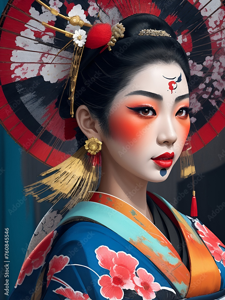 Beautiful woman illustration in Oil painting style
Beautiful woman illustration in Oil painting style
