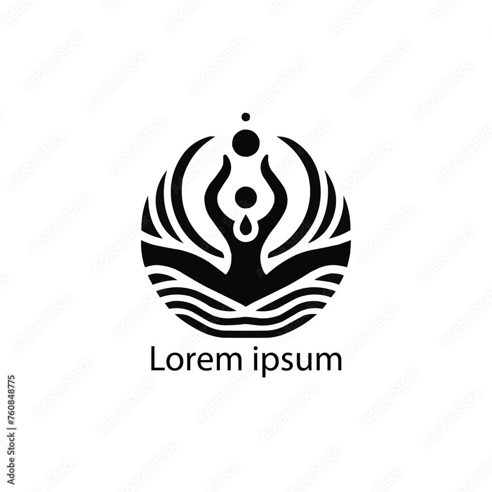 A yoga logo design for company A yoga logo design for company