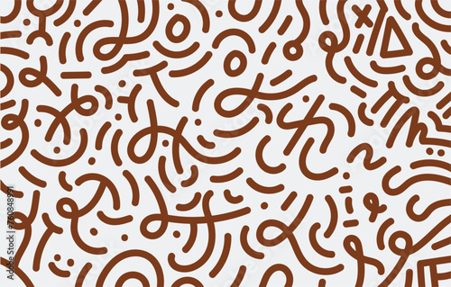 Abstract Hand Draw Line Doodle Background