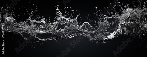 Splash water drop wave effect. AI Generative. © martinez80