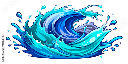 water splash in water