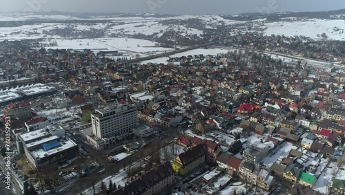 Beautiful Panorama Nowy Targ Aerial View Poland