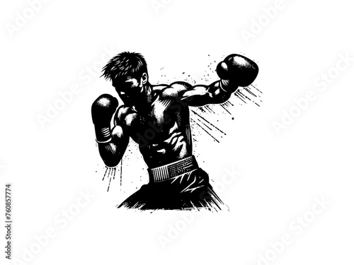 Dynamic Boxing: Boxing Vector Illustration for Athletic Designs and Powerful Imagery