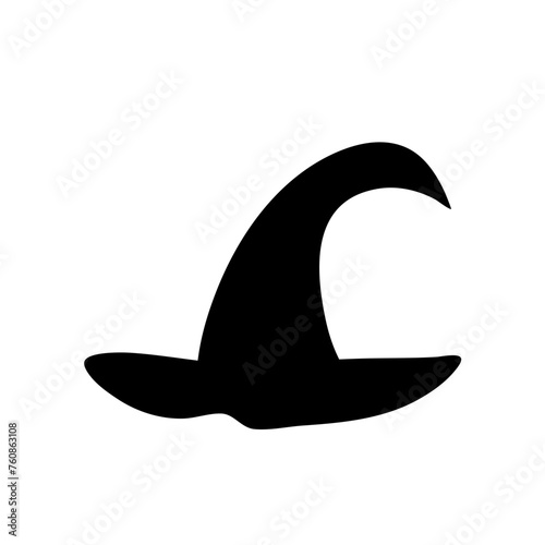 Witch Magic Hat Vector, Witch Hat Silhouette